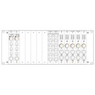 Modulaire 4U Setup 5 - 1LINE + 1MIC + 12-B EQ + 5W + 1FX