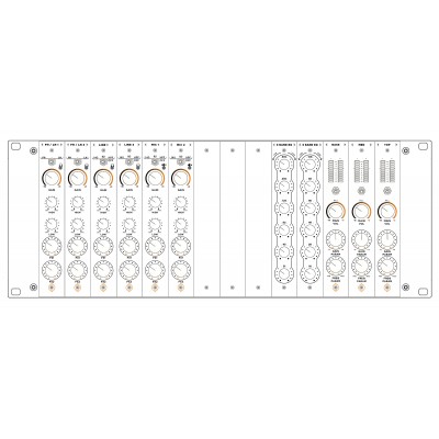 Modulaire 4U Setup 4 - 2PHLN + 2LINE + 2MIC + 12-B EQ +...